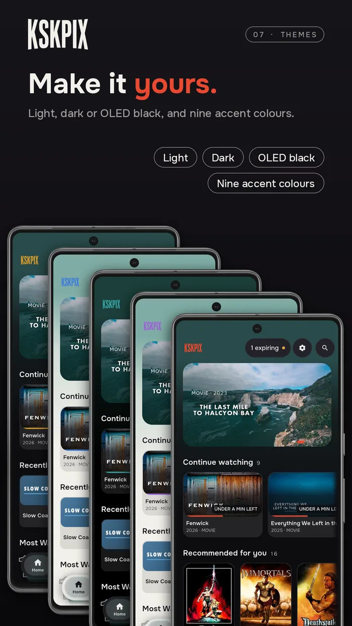 Make it yours. Themes on an Android phone