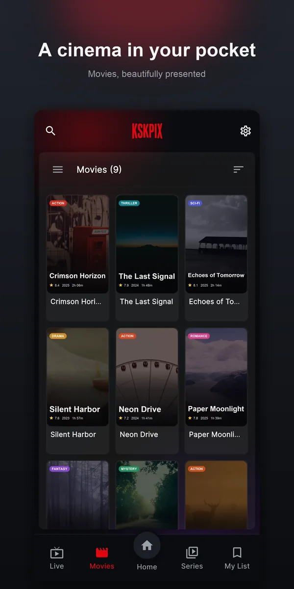 Movies on phone