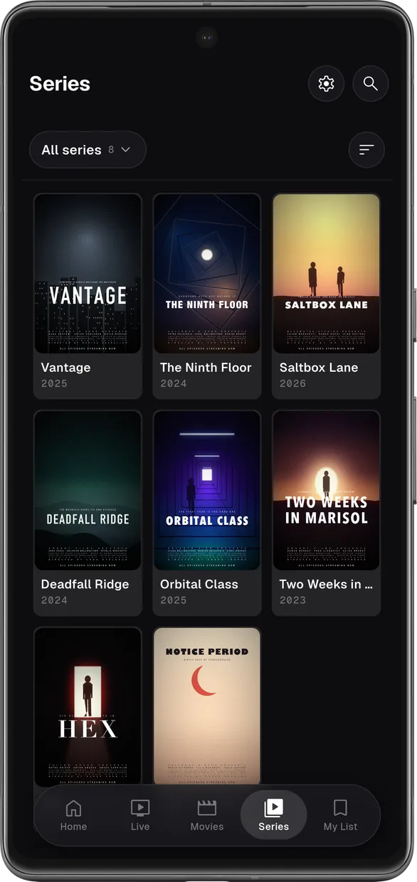 Series library on a Pixel