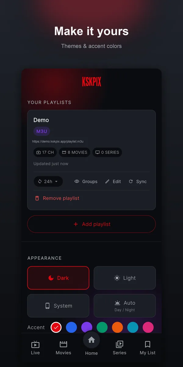 Themes on phone
