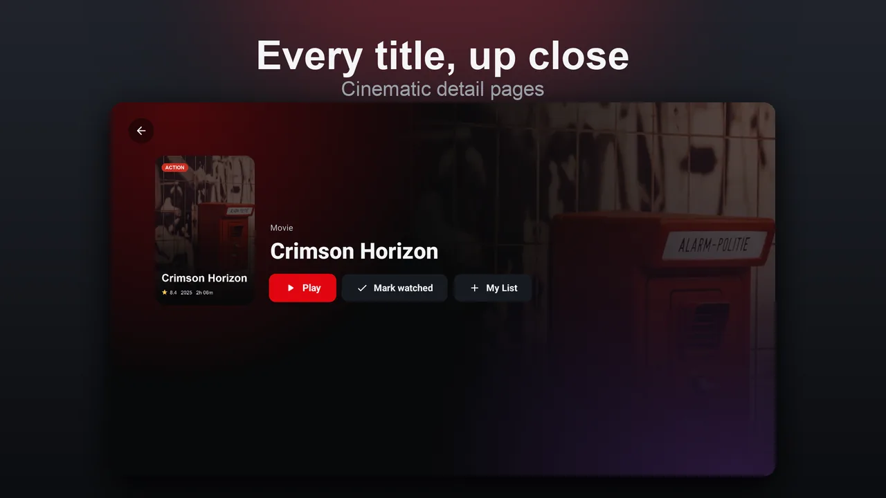 Movie detail on TV